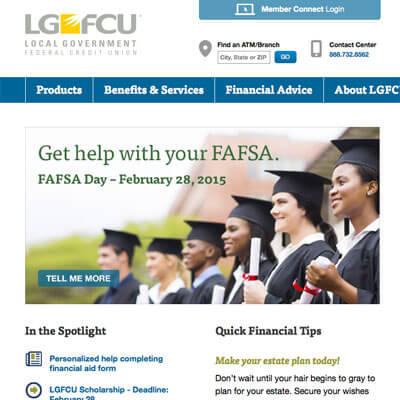 LGFCU Website Redesign